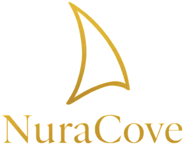 NuraCove logo – sacred AI technology for midlife women's emotional transformation