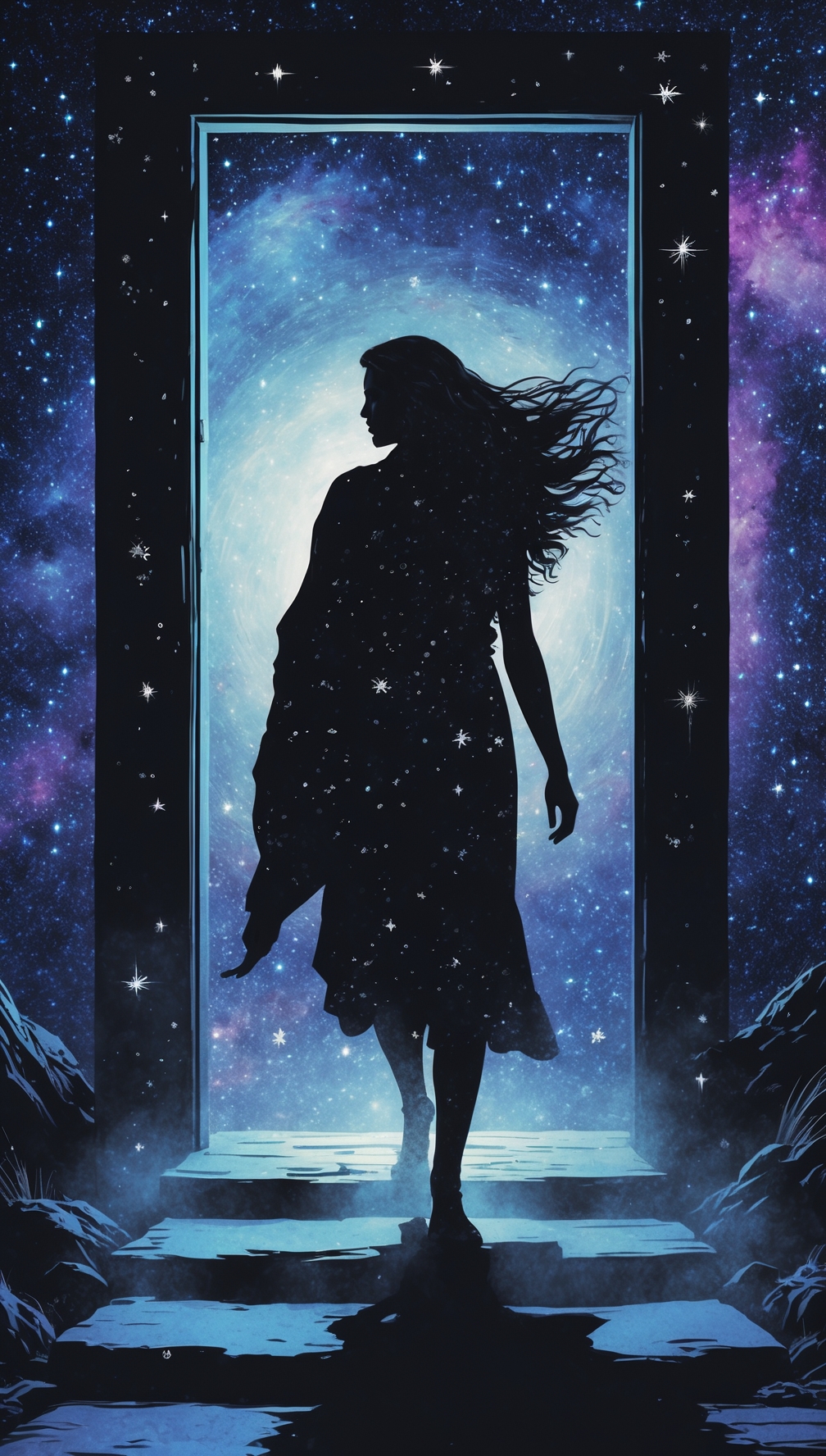 Silhouette of a woman standing in a bright doorway, representing the separation between a mother and her institutionalized child during lockdown