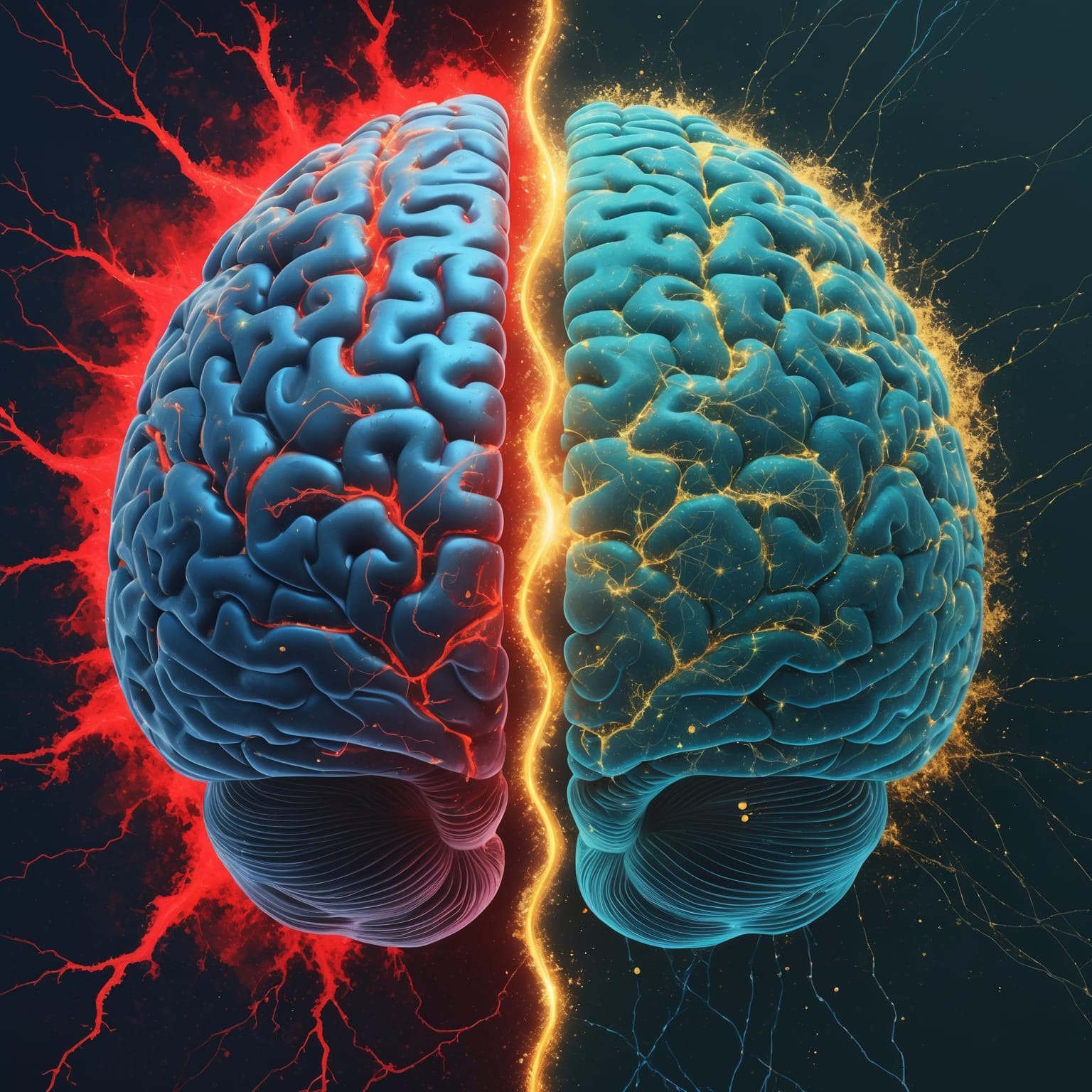Neuroplasticity and Menopause: How the Brain Heals from Neuroinflammation Neuroplasticity healing neuroinflammation in menopause showing brain transformation from inflammatory to anti-inflammatory patterns