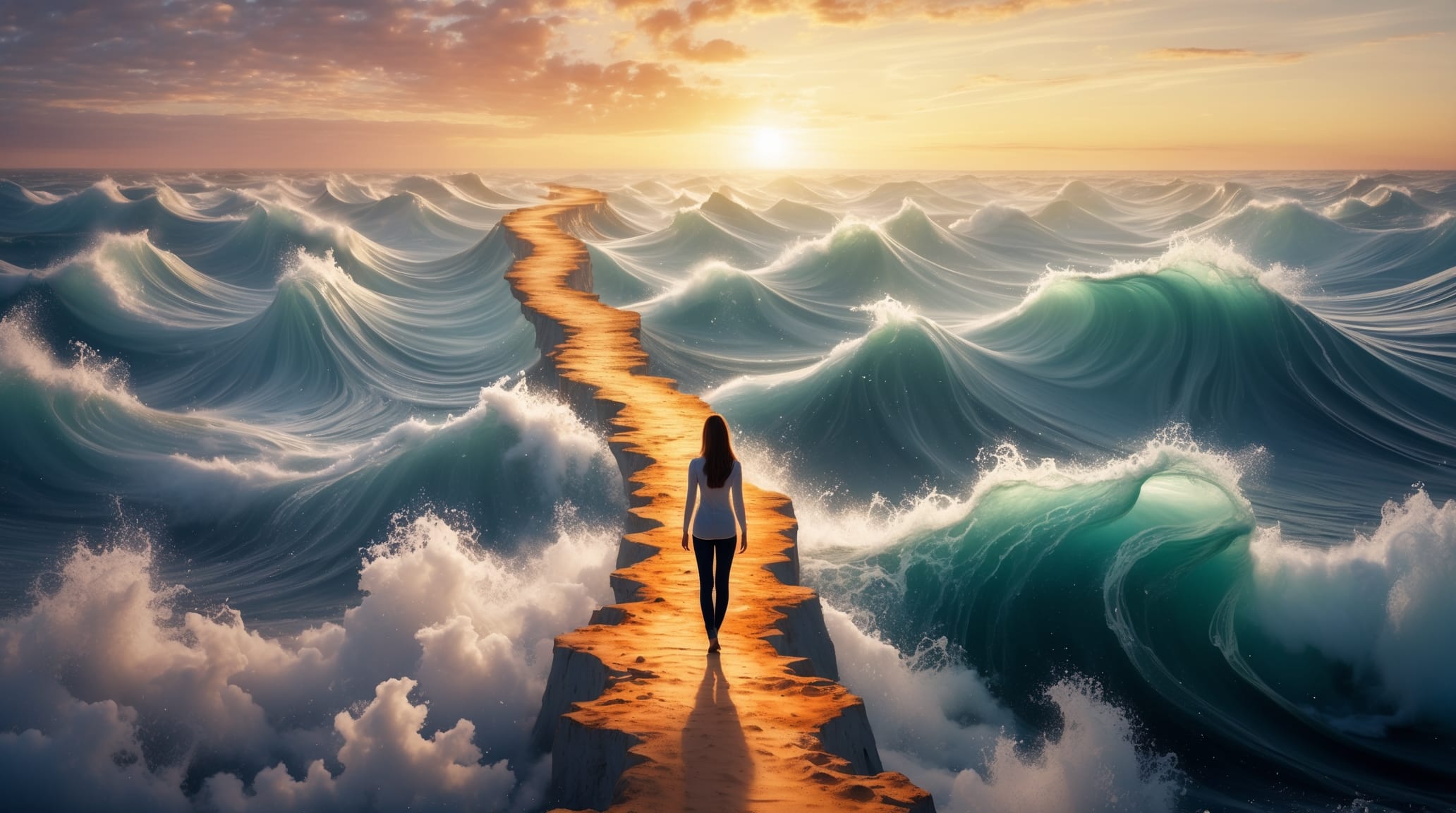 Recovery journey showing progression from cascade crisis to integrated healing in midlife women