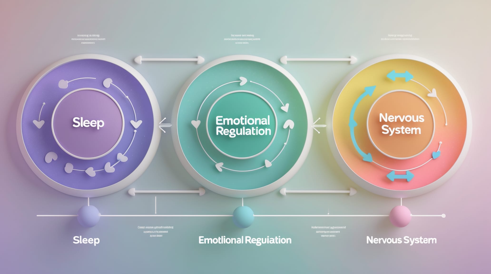 Comprehensive intervention strategy showing simultaneous support for sleep, emotional regulation, and nervous system