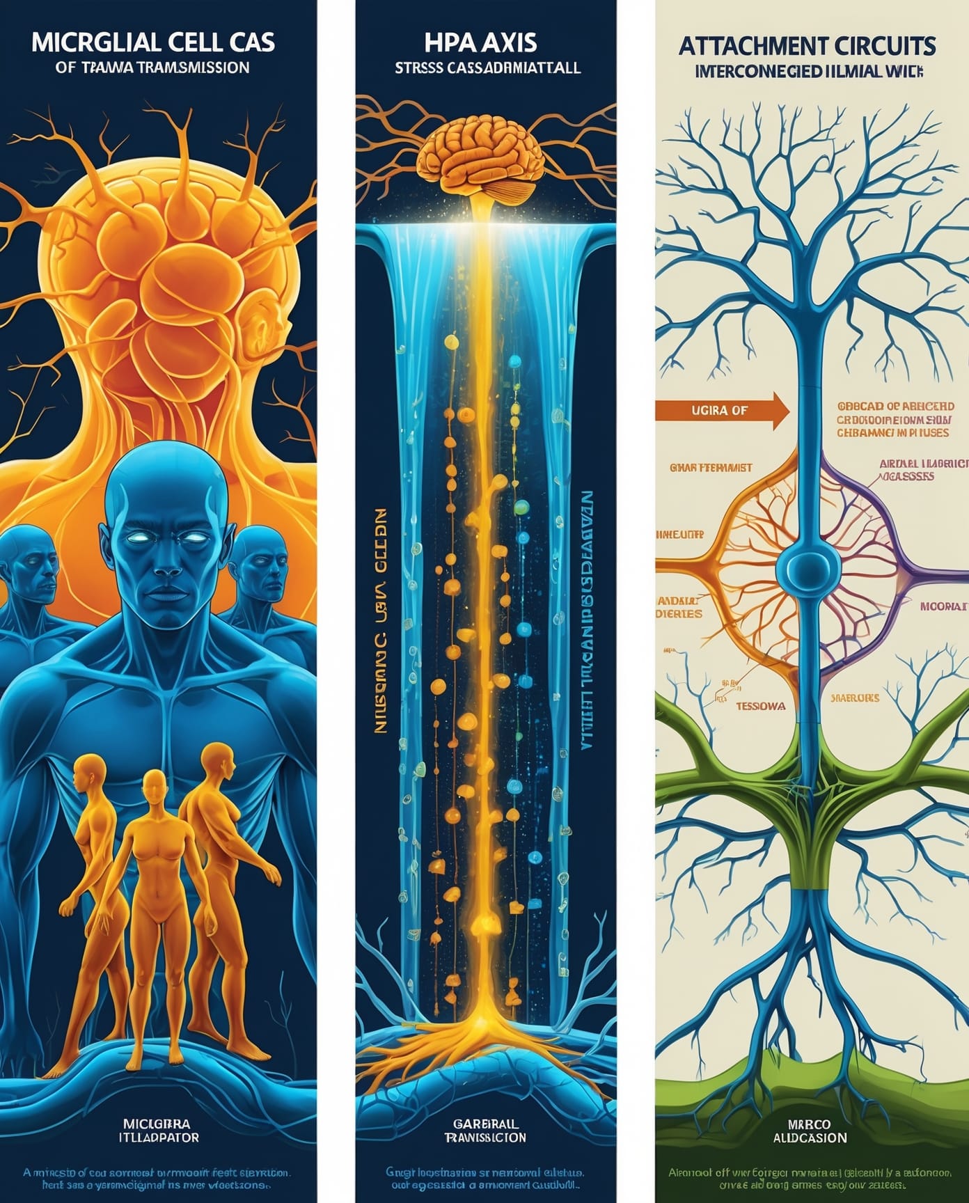 Brain inflammation patterns in mother wounds neurobiological responses