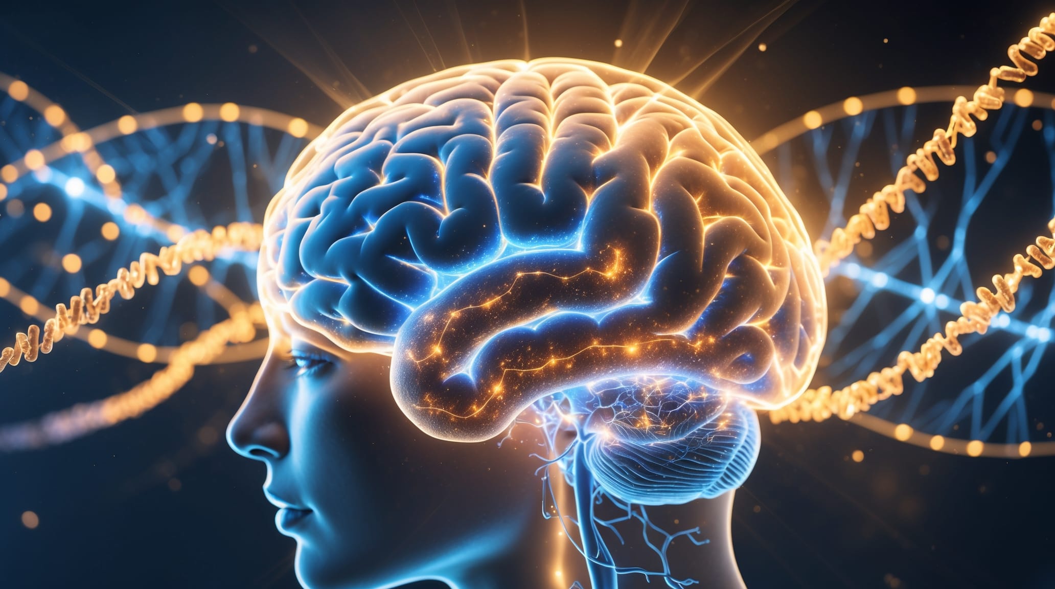 Brain scan showing mother wounds neurobiological patterns and inherited trauma pathways