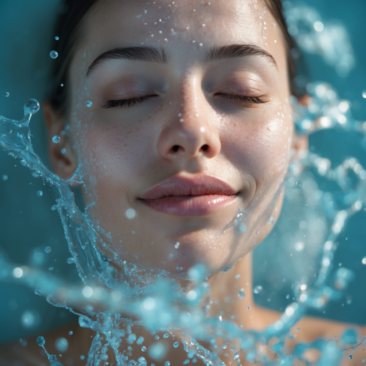 Office bathroom micro-reset using cool water and paced breathing